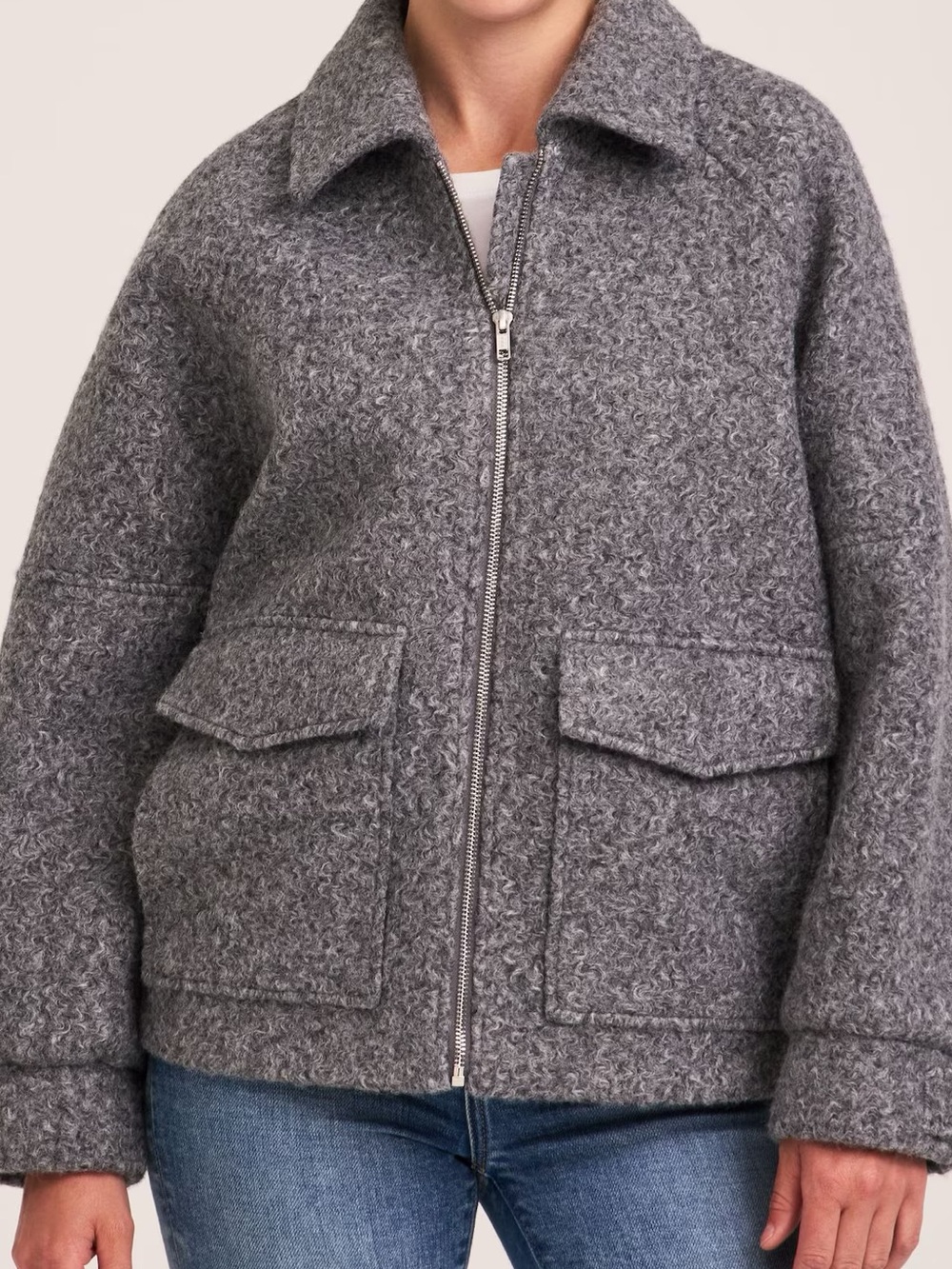 denver hayes boucle moto jacket
